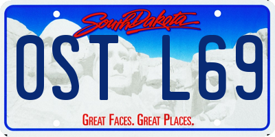 SD license plate 0STL69