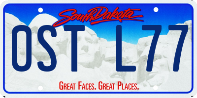SD license plate 0STL77