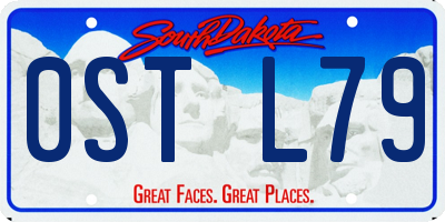 SD license plate 0STL79
