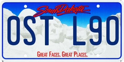 SD license plate 0STL90