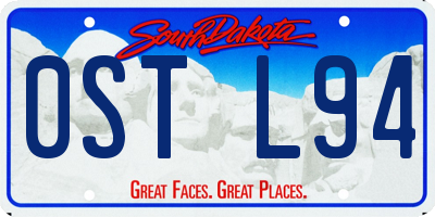 SD license plate 0STL94