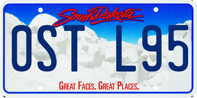 SD license plate 0STL95