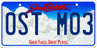 SD license plate 0STM03