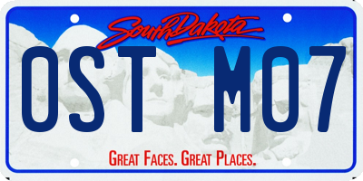 SD license plate 0STM07