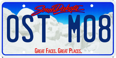 SD license plate 0STM08