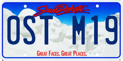 SD license plate 0STM19
