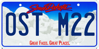 SD license plate 0STM22