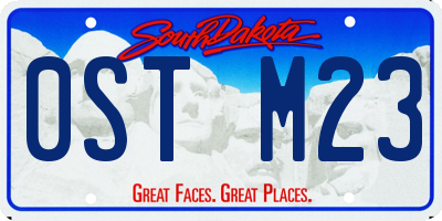 SD license plate 0STM23