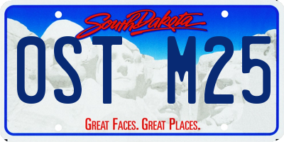 SD license plate 0STM25