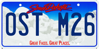 SD license plate 0STM26