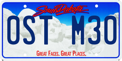 SD license plate 0STM30