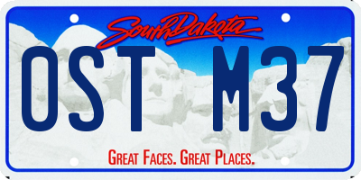 SD license plate 0STM37
