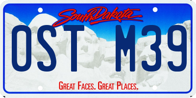 SD license plate 0STM39