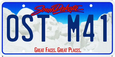 SD license plate 0STM41