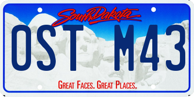SD license plate 0STM43