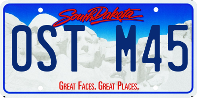 SD license plate 0STM45