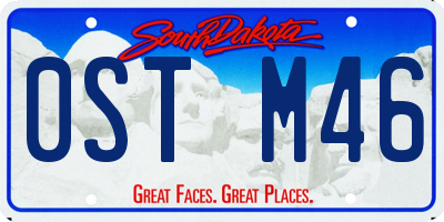 SD license plate 0STM46