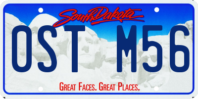 SD license plate 0STM56