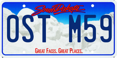 SD license plate 0STM59