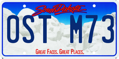 SD license plate 0STM73