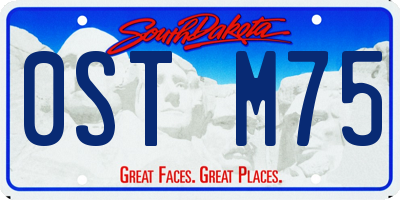SD license plate 0STM75