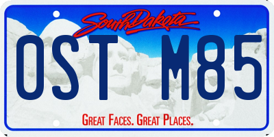 SD license plate 0STM85