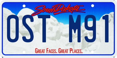 SD license plate 0STM91