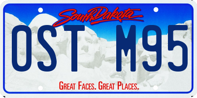 SD license plate 0STM95