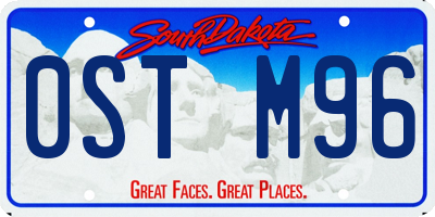 SD license plate 0STM96