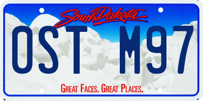 SD license plate 0STM97
