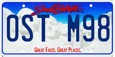 SD license plate 0STM98