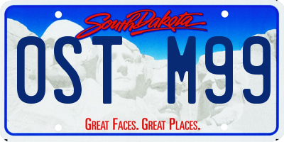 SD license plate 0STM99