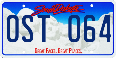SD license plate 0STO64