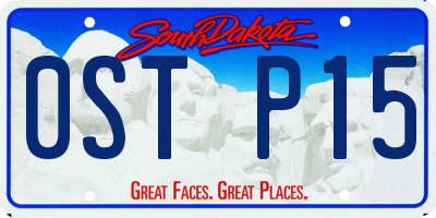 SD license plate 0STP15