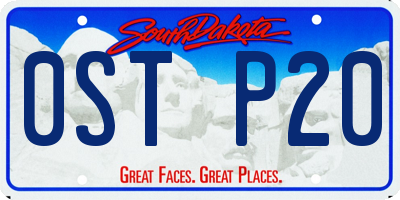 SD license plate 0STP20