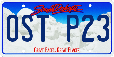 SD license plate 0STP23