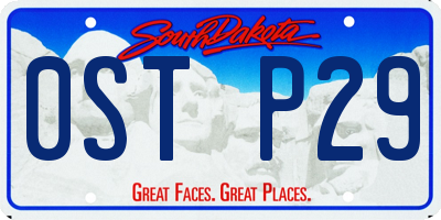 SD license plate 0STP29