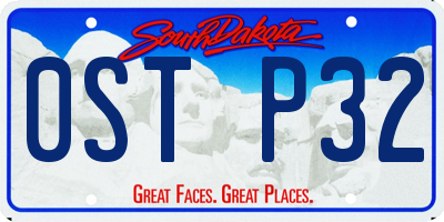 SD license plate 0STP32