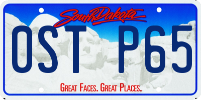 SD license plate 0STP65