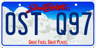 SD license plate 0STQ97