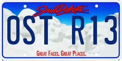 SD license plate 0STR13