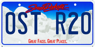 SD license plate 0STR20