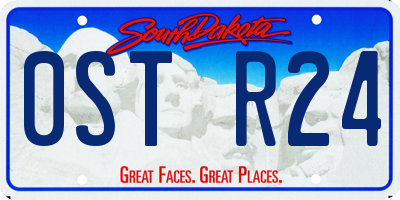 SD license plate 0STR24