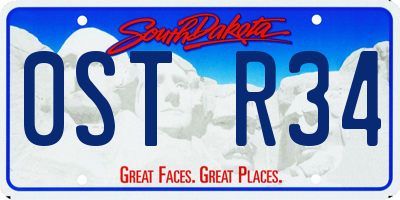 SD license plate 0STR34