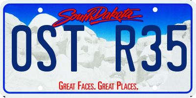 SD license plate 0STR35