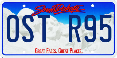 SD license plate 0STR95