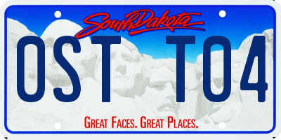 SD license plate 0STT04