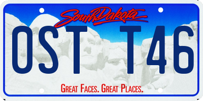 SD license plate 0STT46