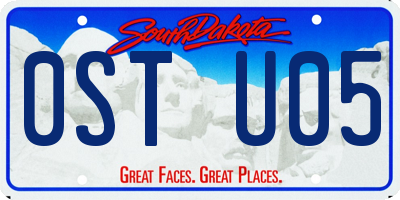 SD license plate 0STU05