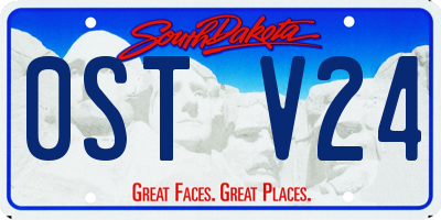 SD license plate 0STV24